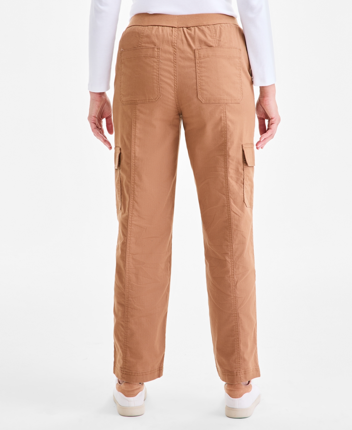 Style & Co Women's Comfort-waist Utility Cargo Pants, Macy's Exclusive In Brown
