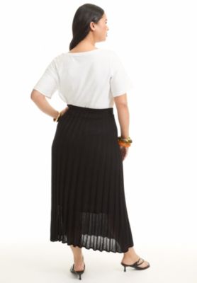 Women's June + Vie Pleated Midi Skirt