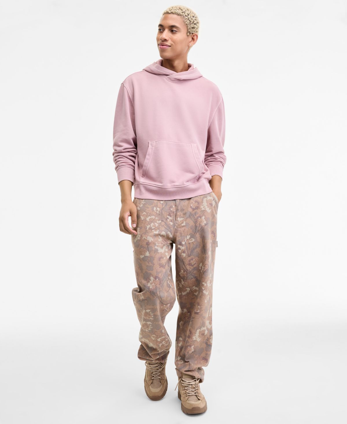 Мужская толстовка Heritage Regular Fit с капюшоном и брюки Pippen свободного кроя с цветочным рисунком Carpenter, эксклюзивный бренд Macy's