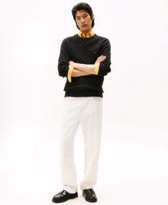 Men's Classic Cable Crewneck Sweater
