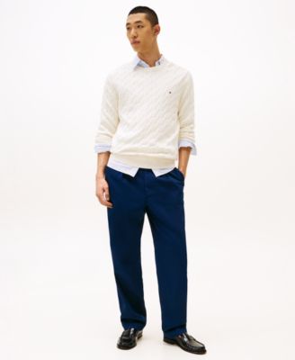 Men's Classic Cable Crewneck Sweater