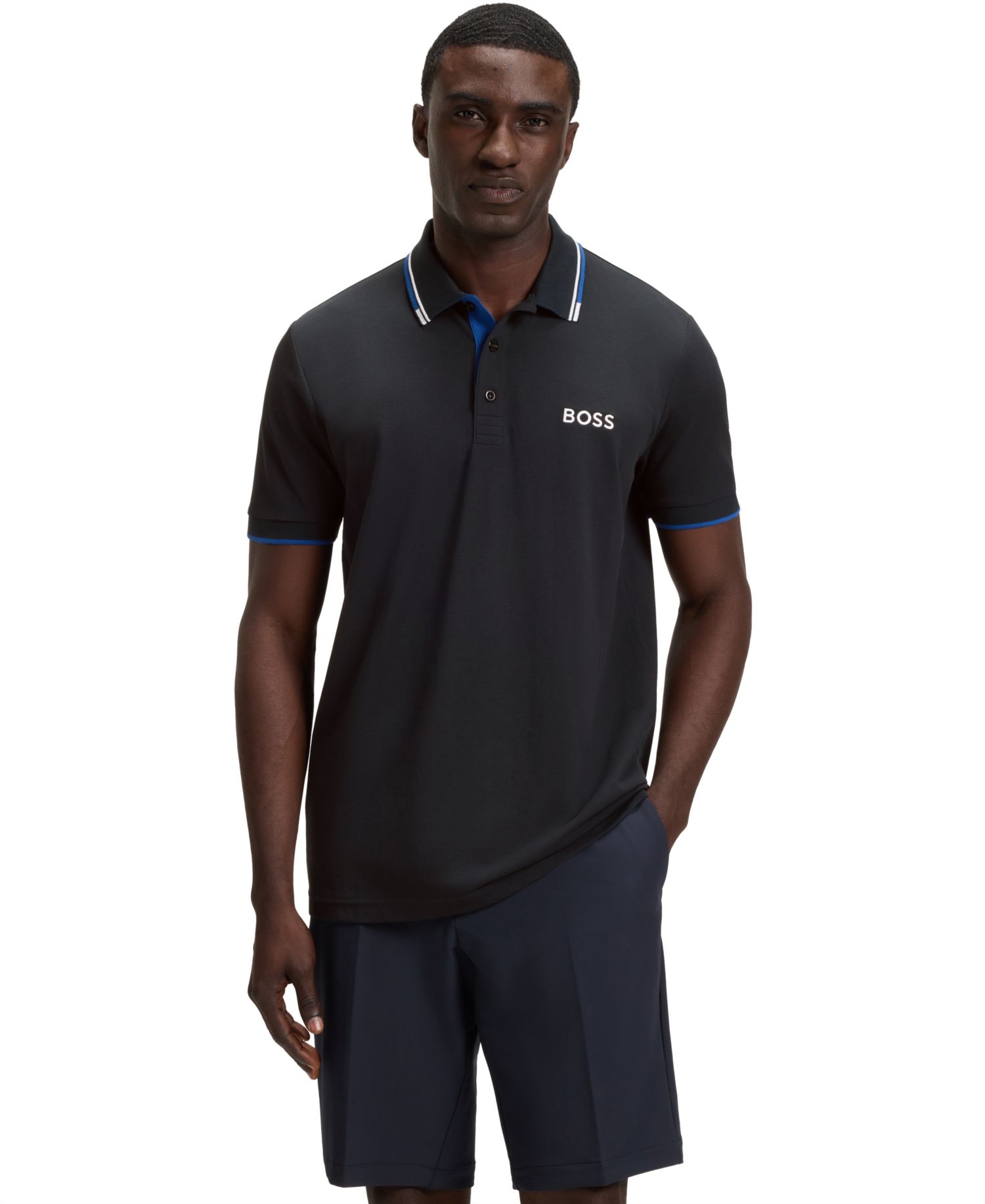 Men's Cotton-Blend Polo Shirt