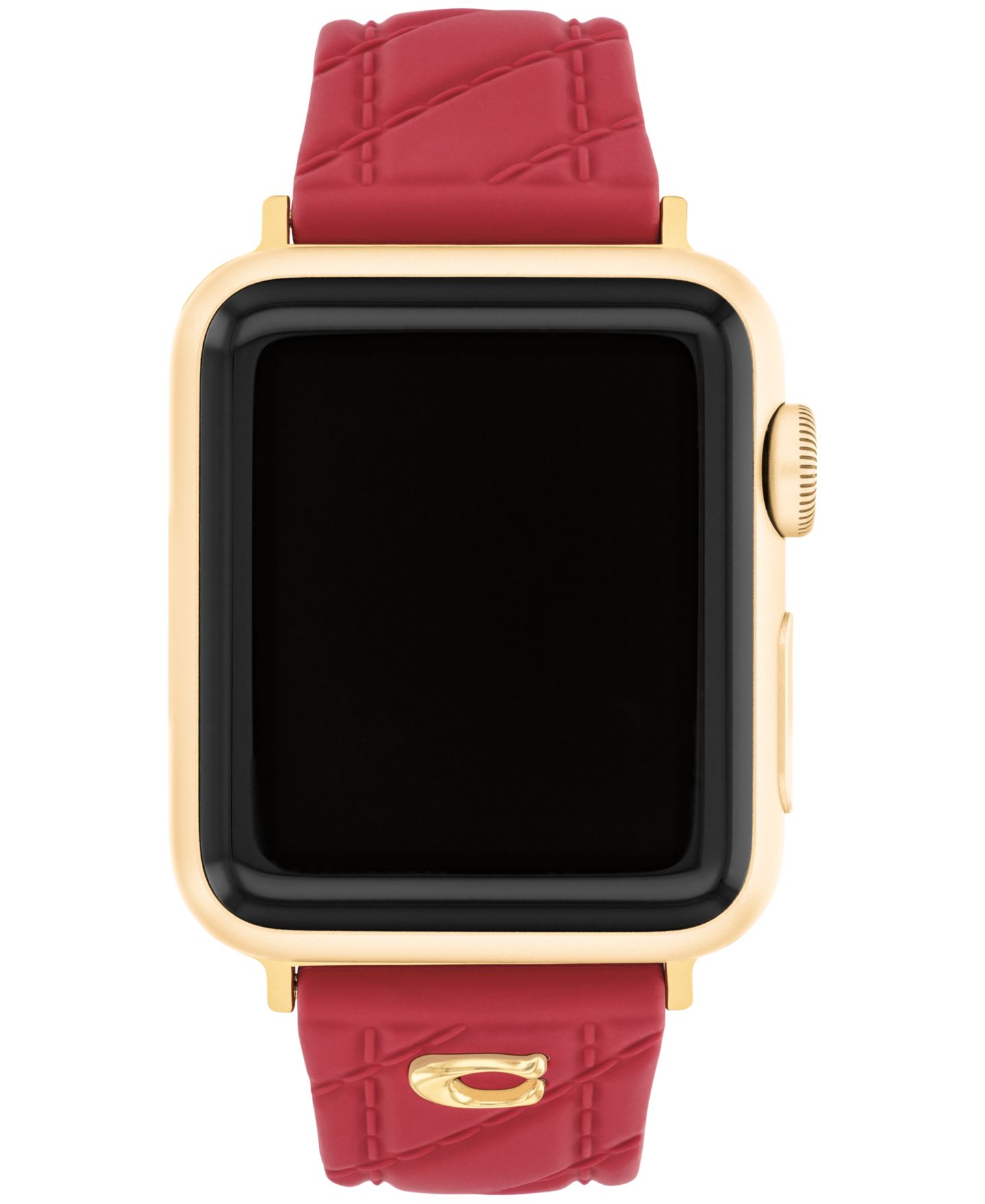 Красный силиконовый ремешок Coach для Apple Watch 38/40/41 мм — фото 1