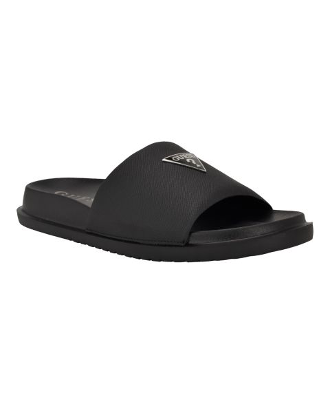 Мужские сандалии GUESS Vesper Branded Slip-on Fashion, цвет: Чёрный