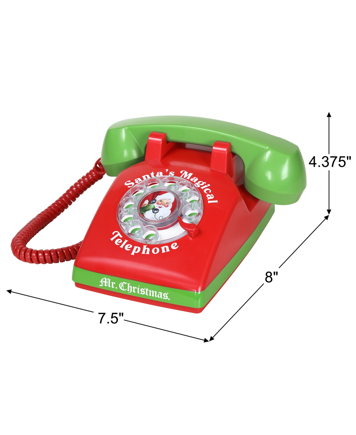 Mr. Christmas Santa's Magical Telephone In Red