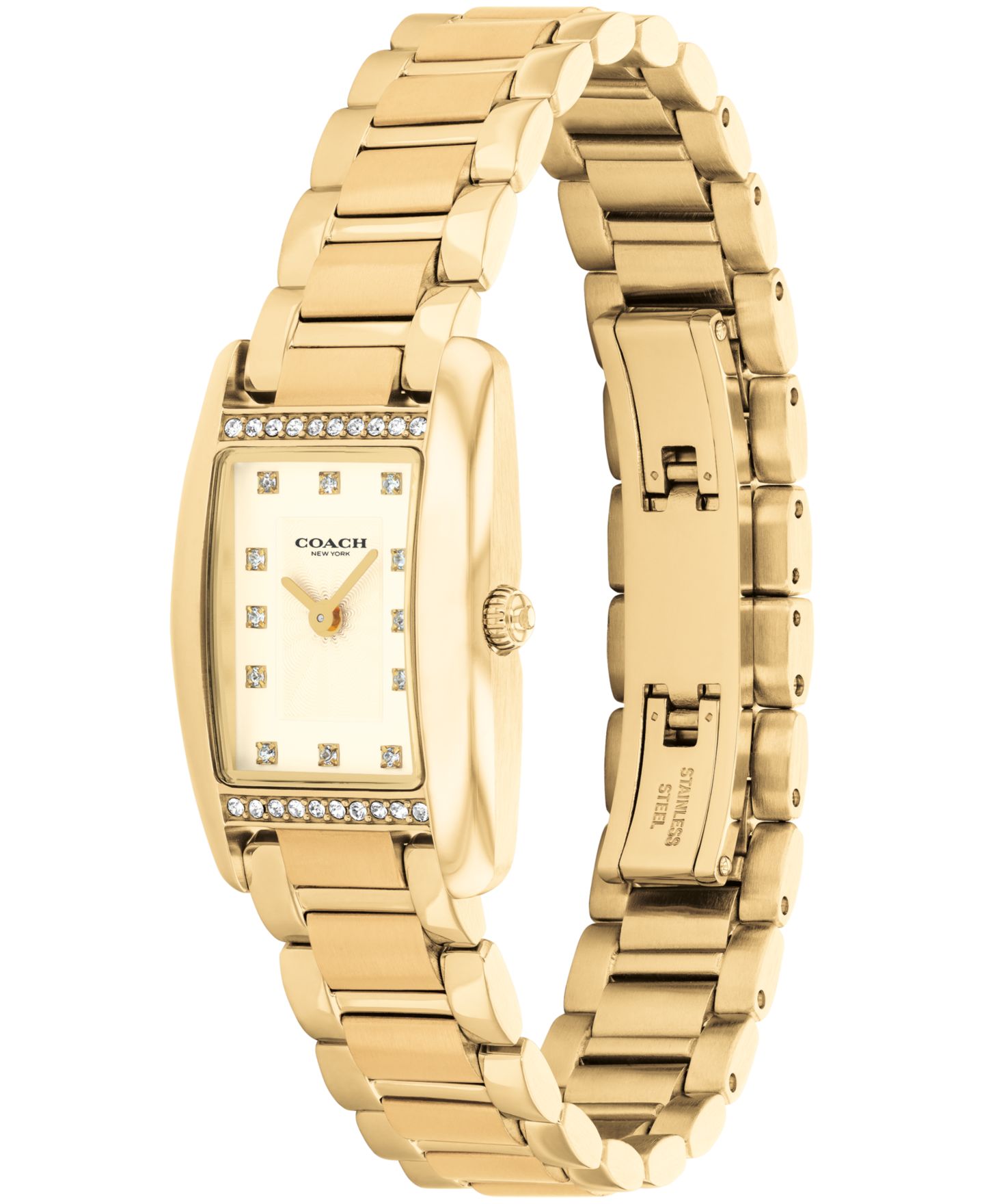 Женские часы COACH Reese Gold Tone Stainless Steel Bracelet Watch, 20mm — фото 3