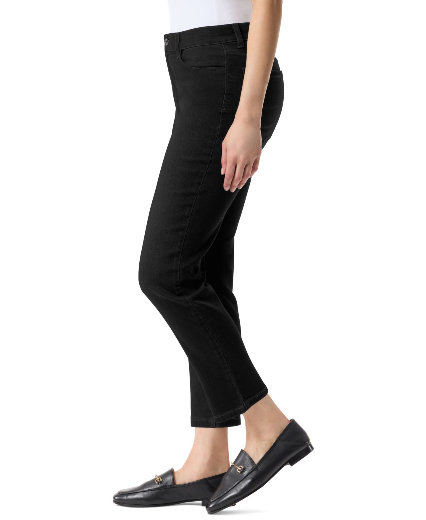 Женские джинсы Gloria Vanderbilt Knitology Cali Straight-Leg Ankle, цвет: Чёрный — фото 2
