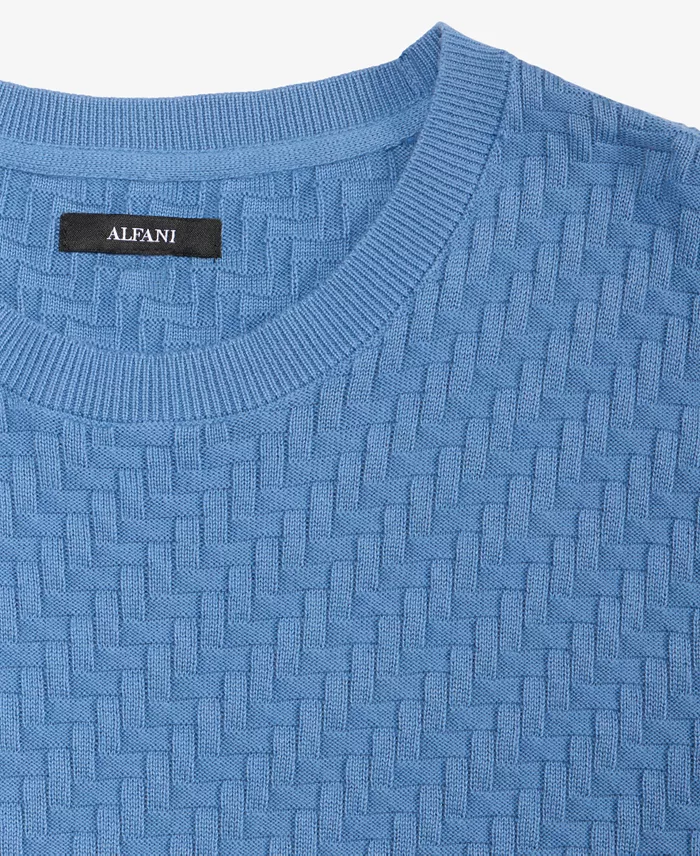 Men's Basketweave Sweater T-Shirt