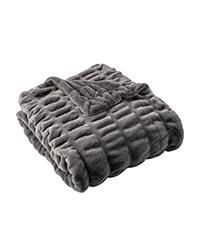 Luxurious Reversible Rabbit Faux Fur Throw, 60" x 80"