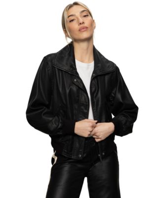 Sanctuary - Women's Coated Twill Bomber Jacket