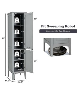 Freestanding Bathroom Storage Cabinet for Kitchen and Living Room