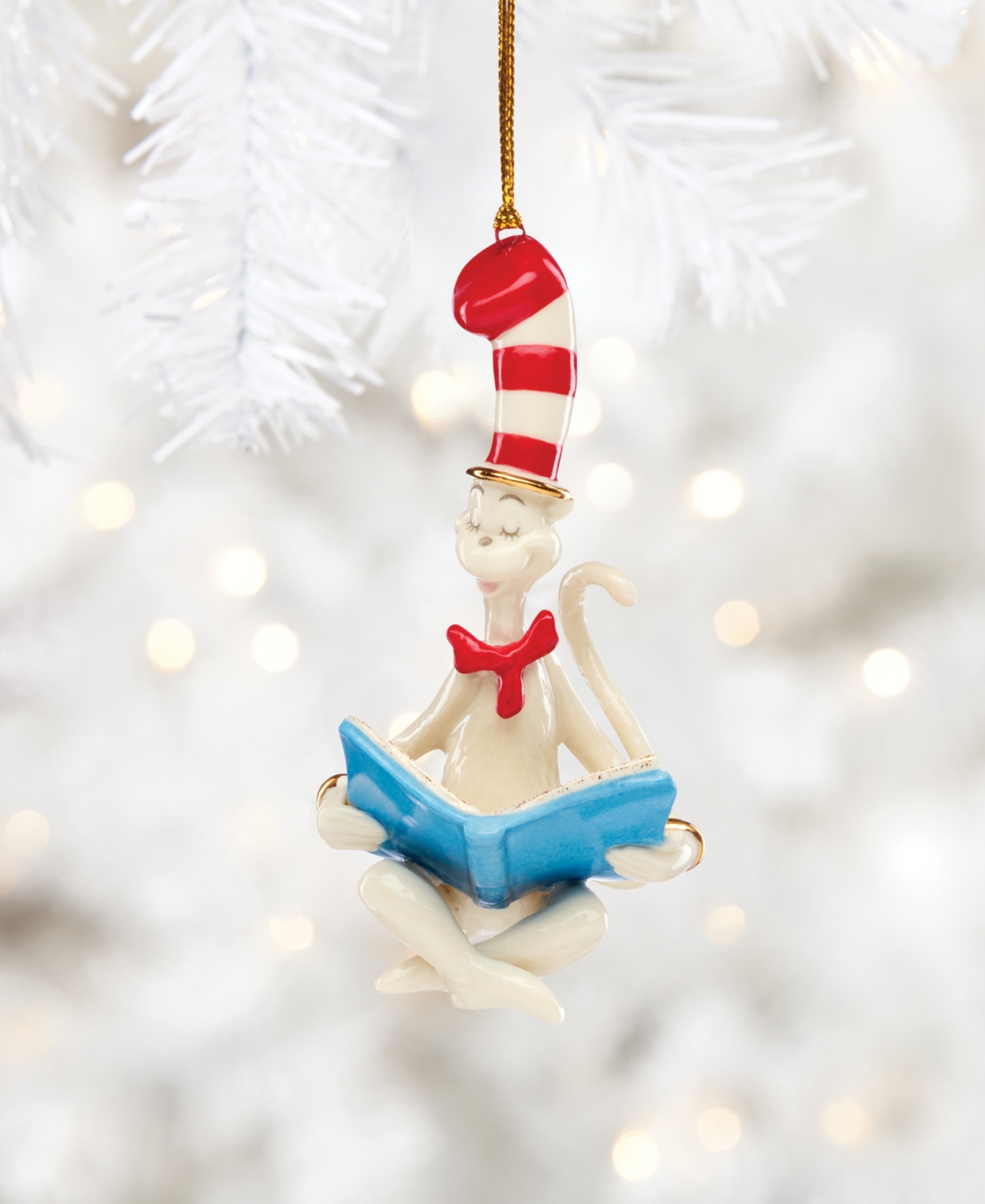 Lenox Cat In The Hat Ornament In Multi