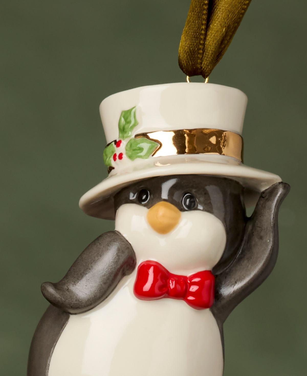 Lenox Penguin Ornament In Multi