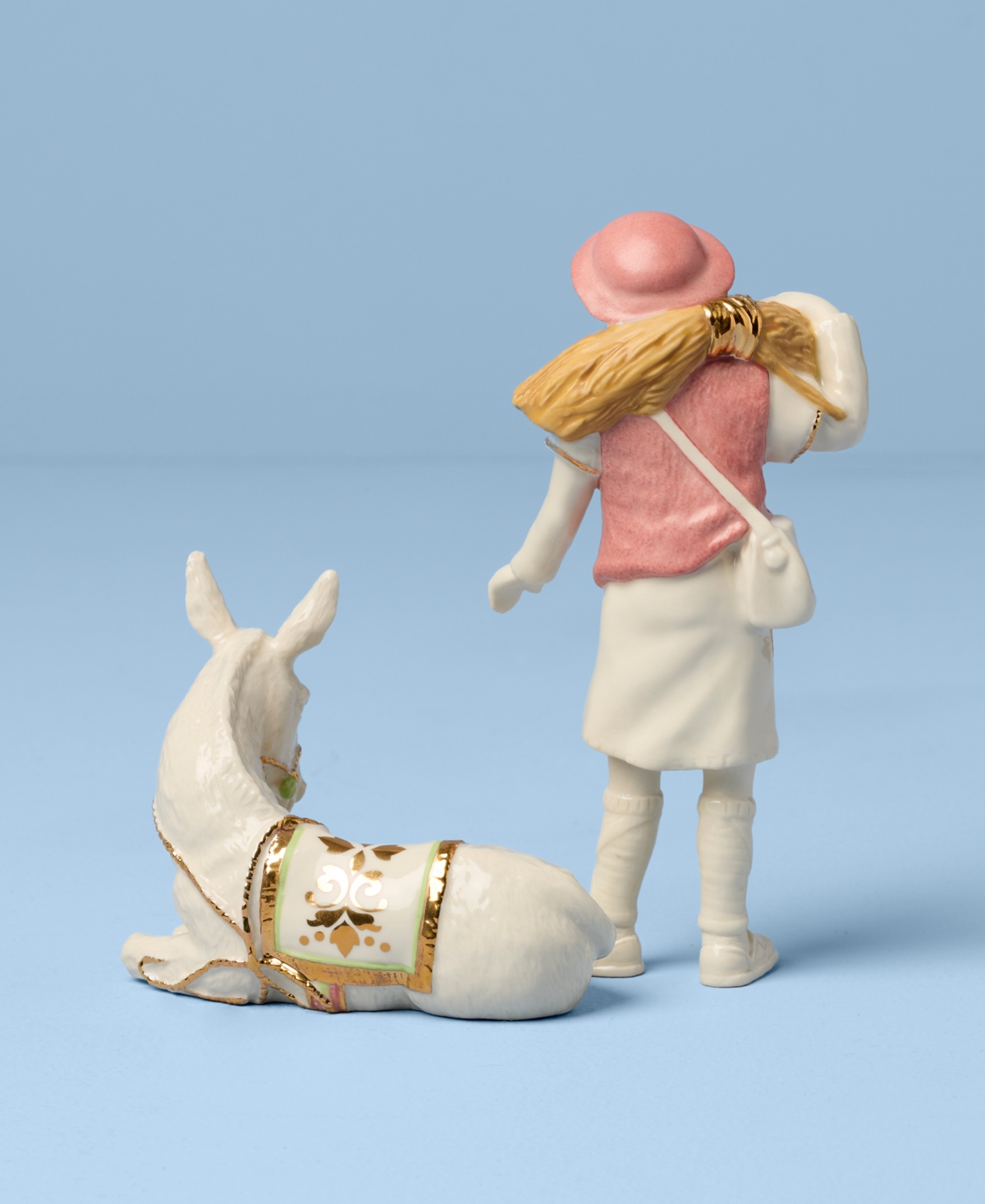 Lenox First Blessing Boy With Donkey Figurine In Multi