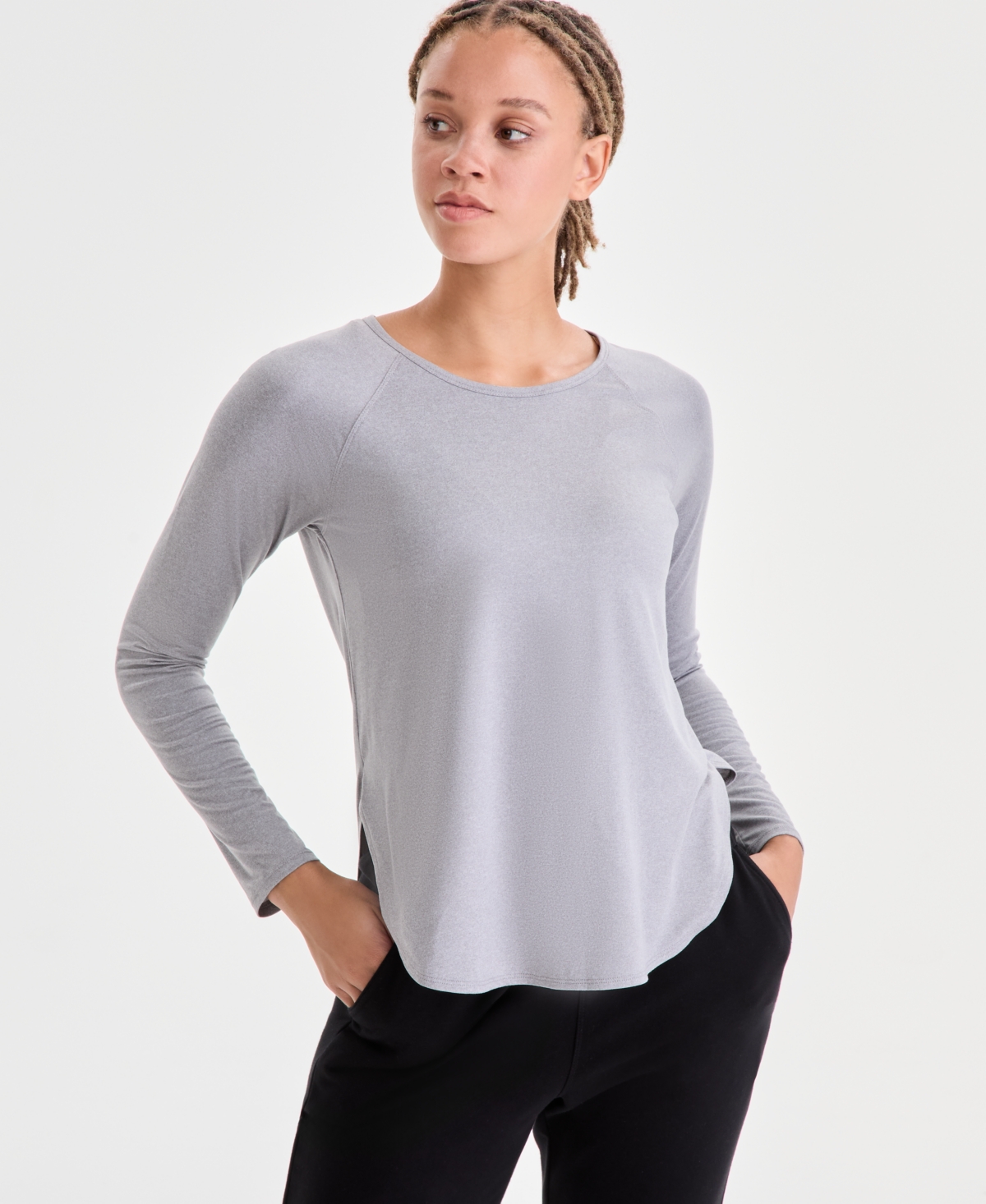 Id Ideology Women's Performance Long-Sleeve Top, Created for Macy's
