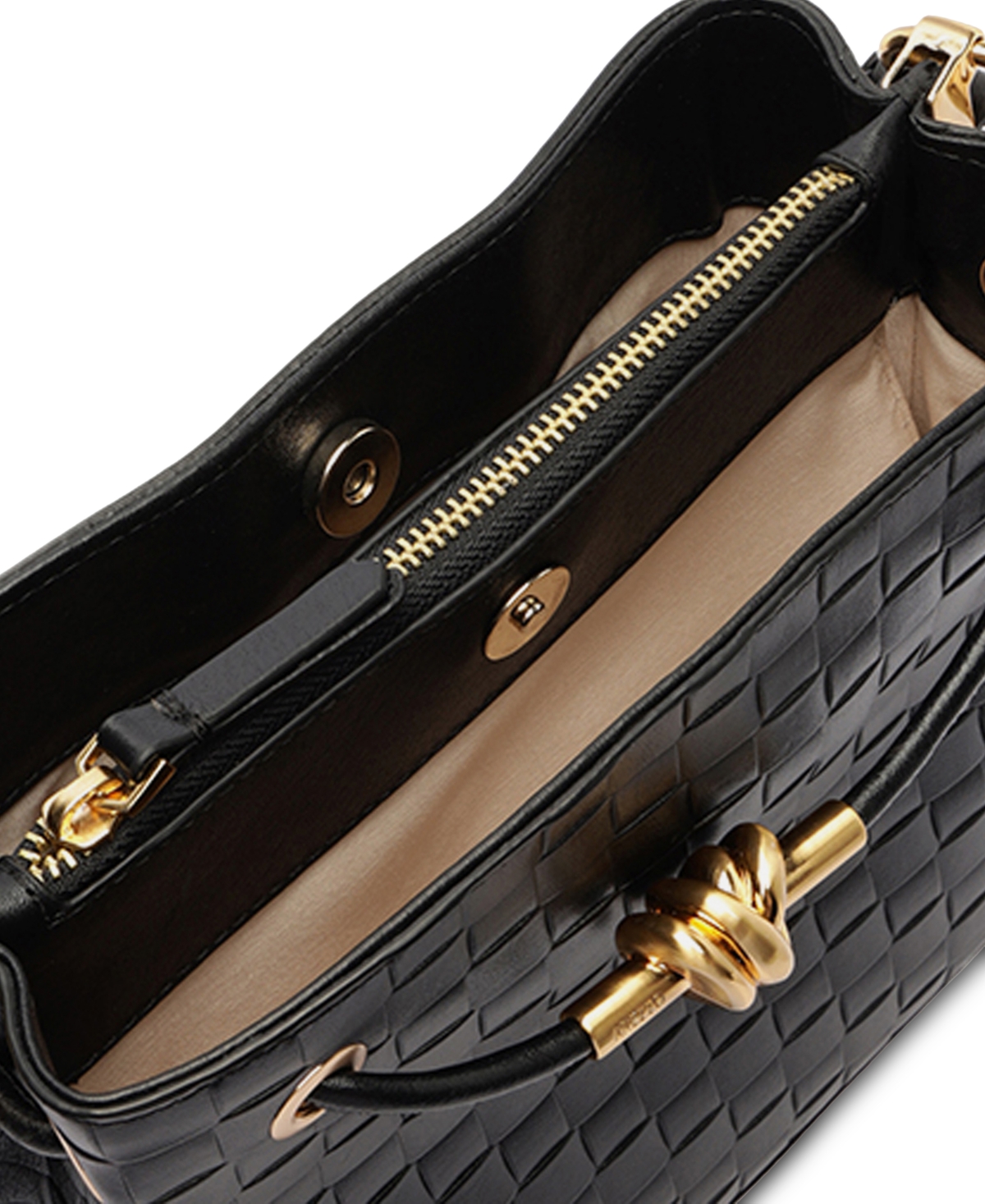 Arezzo Delphine Medium Crossbody In Black