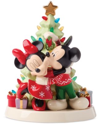 Lenox Disney Mickey & Minnie Lit Tree Figurine - Macy's