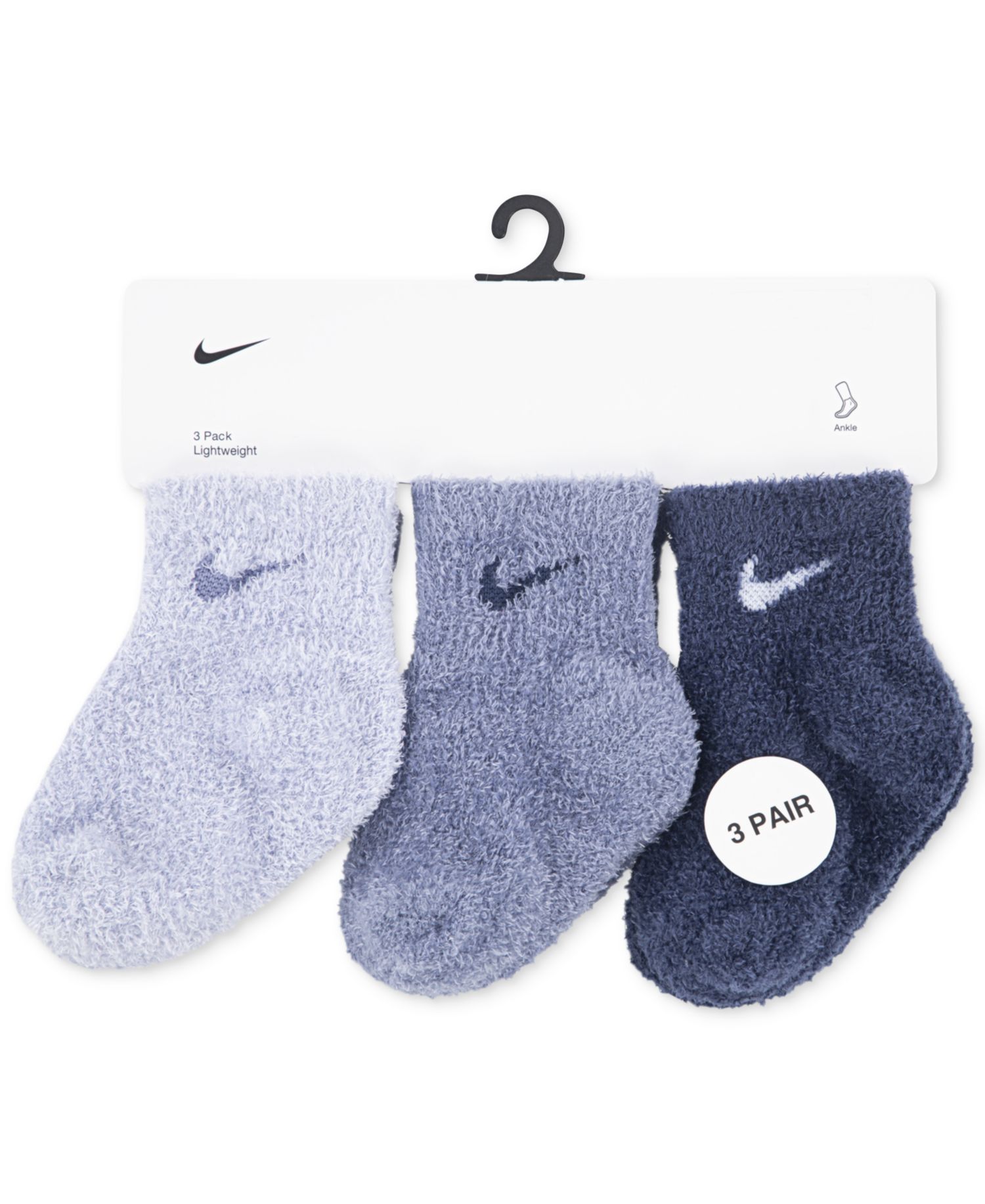 Baby and Toddler Girls and Boys 3-Pack Cozy Ankle Socks