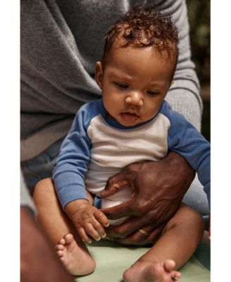 Baby Boys Colorblocked Raglan-Sleeve Bodysuits, 4 Pack