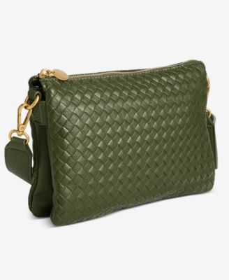 Small Woven Double Compartment Crossbody, Macy's Exclusive