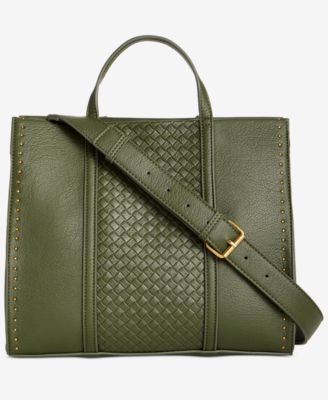 Style & Co - Medium Woven Boxy Tote