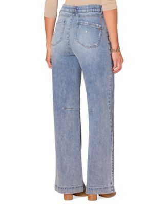 Women's High-Rise Ab-Solution Wide-Leg Jeans 