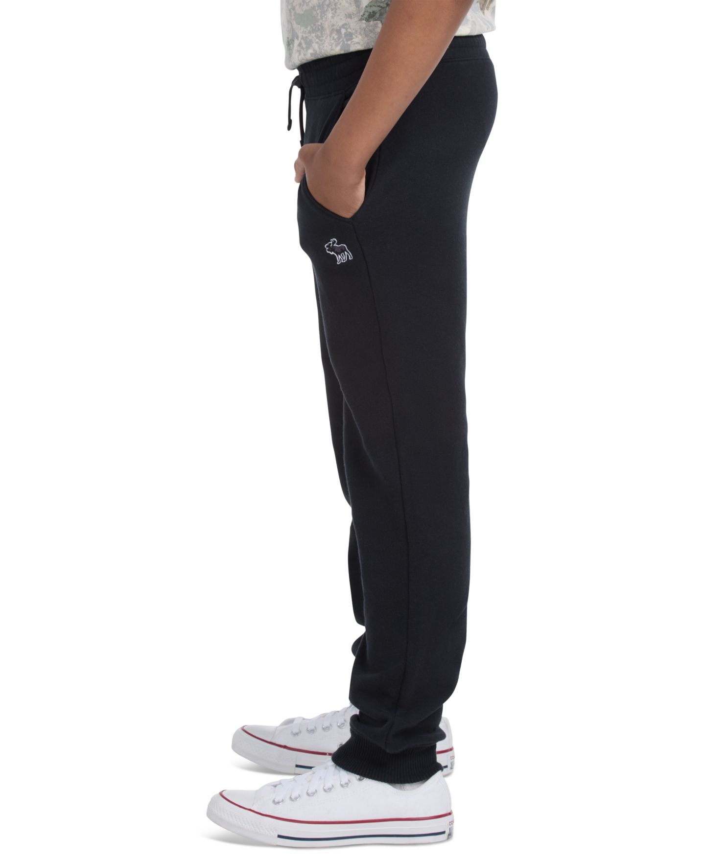 Брюки abercrombie kids Essential Fleece Jogger Pants для мальчиков, цвет: Антрацитовый — фото 3