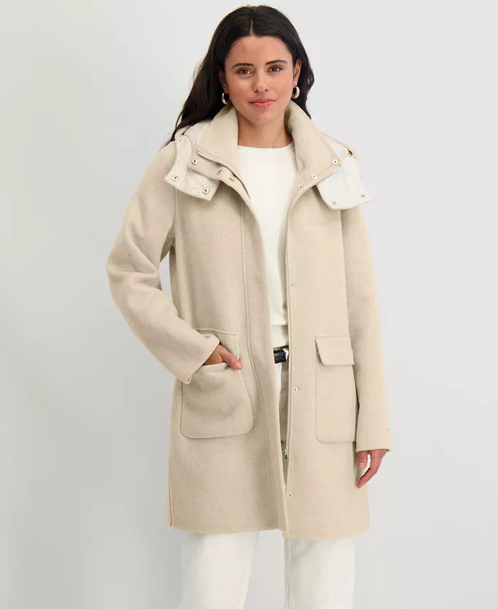 Women's Hooded Zip-Front Coat - thumbnail 5