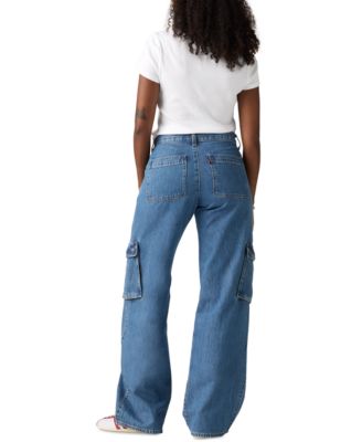 Women's Super Low Loose-Fit Cargo Jeans