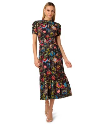 Adrianna - Women's Short-Sleeve Midi Dress