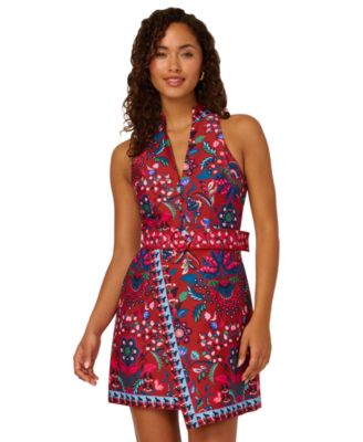 Women's Sleeveless V-Neck Sheath Dress