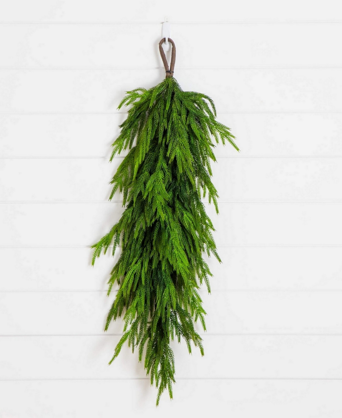 Nearly Natural 3" Artificial Touch Norfolk Island Pine Teardrop With Natural Look In Green