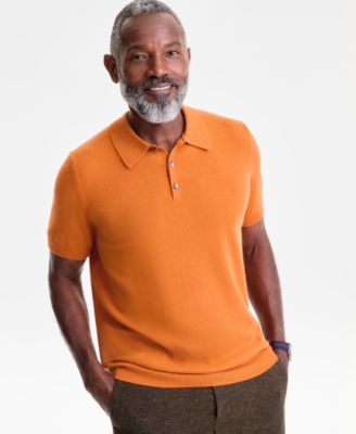 Club Room - Men's Regular-Fit 100% Cashmere Sweater Polo Shirt