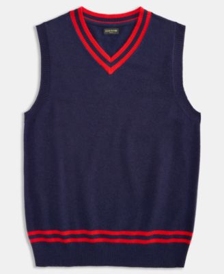 Men's Regular-Fit 100% Cashmere V-Neck Sweater Vest, Macy's Exclusive