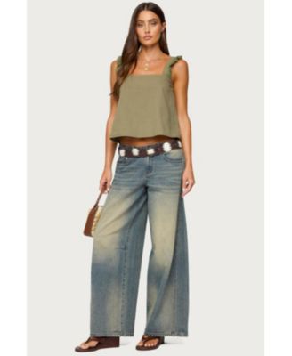 Women's Viviana Linen Look Top