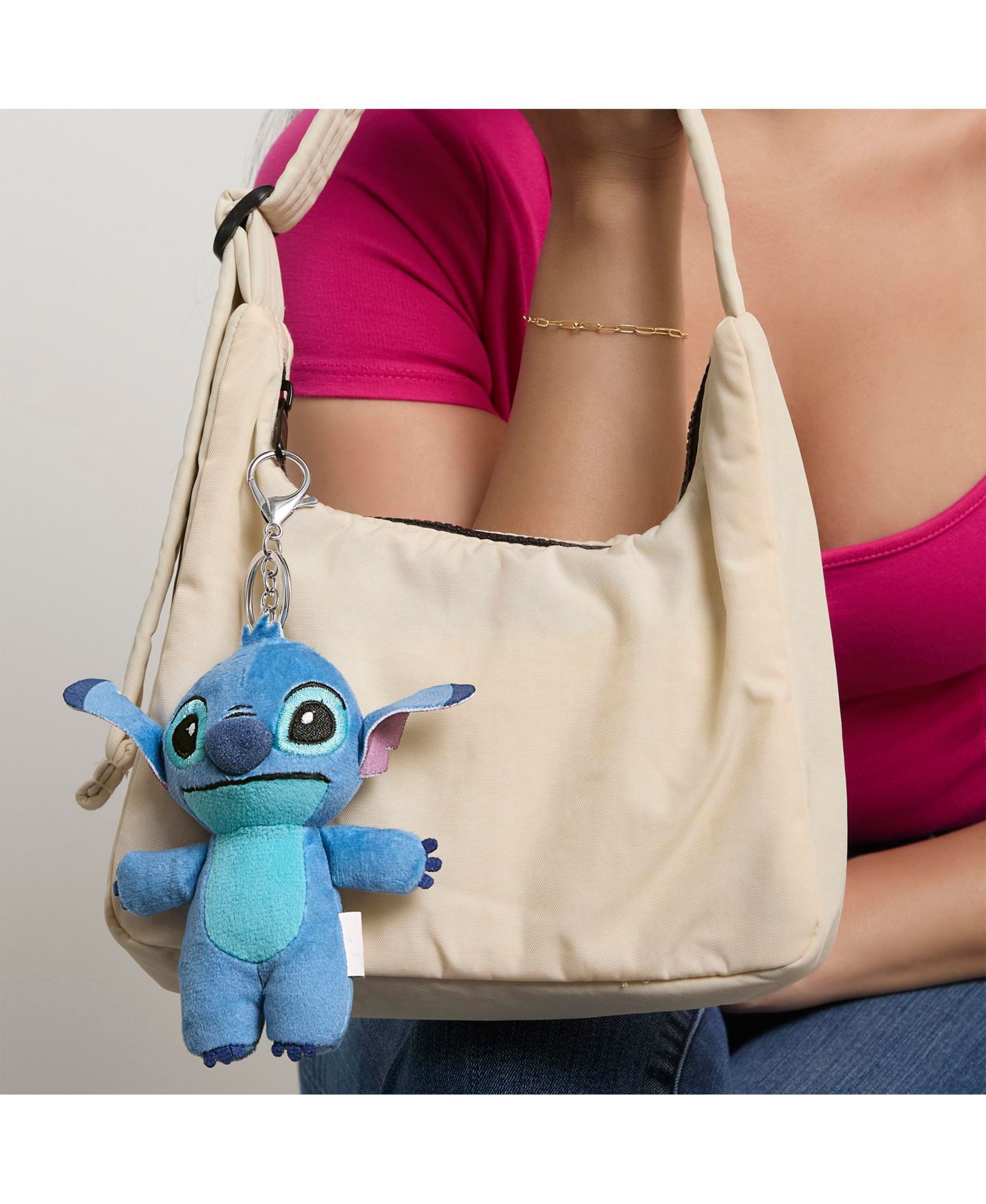 Брелок Disney Stitch Plush Keychain, цвет: Синий — фото 3