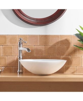 Waterfall Single Hole Single-Handle Vessel Bathroom Faucet With Supply Line in Oil Rubbed Bronze