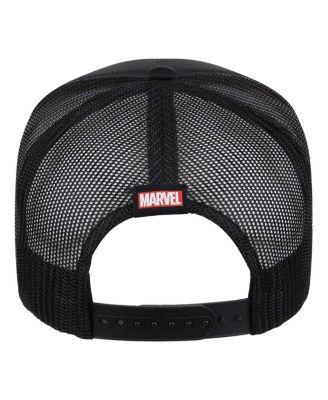 Men's Black Deadpool Big Front Foam Trucker Adjustable Hat