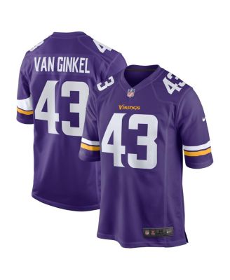 Nike - Men's Andrew Van Ginkel Purple Minnesota Vikings Team Game Jersey