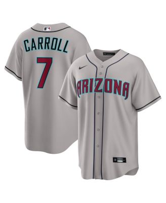 Nike - Men's Corbin Carroll Gray Arizona Diamondbacks Road Replica Jersey