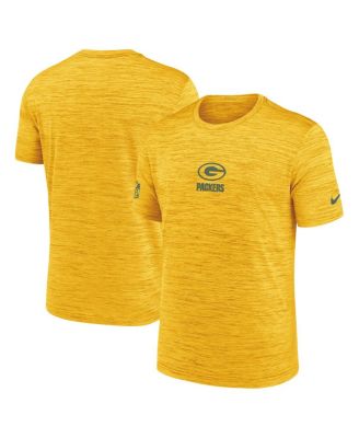 Nike - Men's Gold Green Bay Packers Sideline Velocity Performance T-Shirt