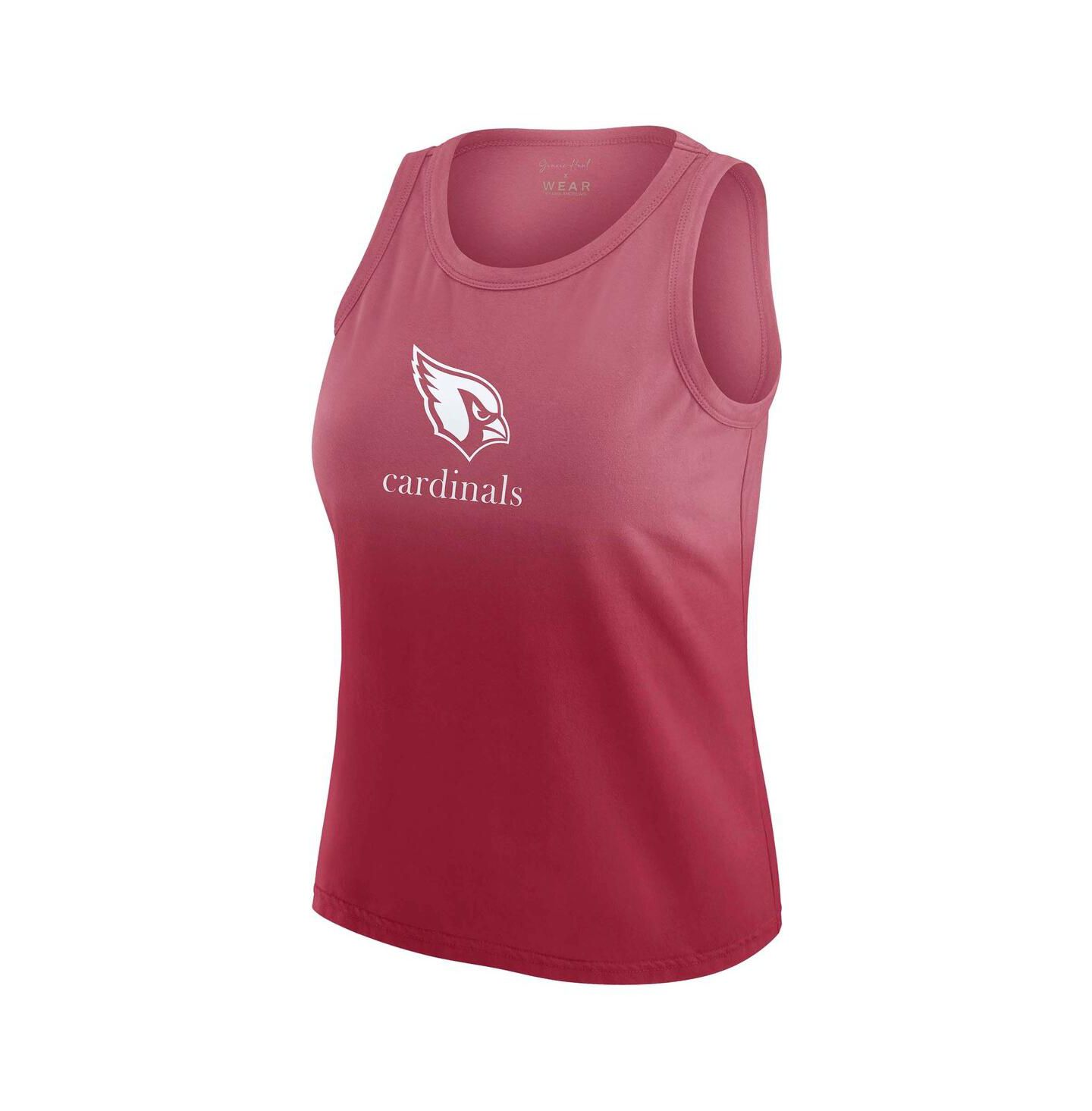 Женский топ WEAR by Erin Andrews x Gracie Hunt Cardinal Arizona Cardinals Ombre — фото 3