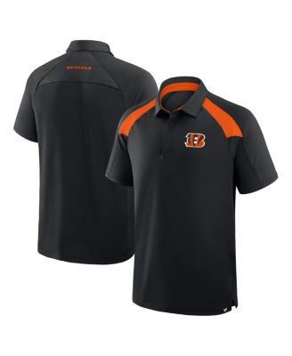Fanatics - Men's&nbsp;Black Cincinnati Bengals Back Around Raglan Polo Shirt