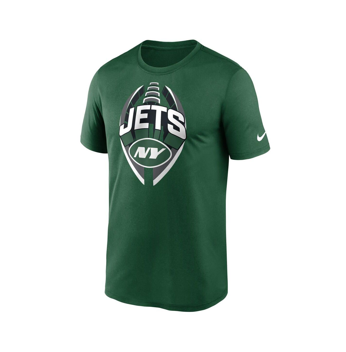 Мужская футболка Nike Green New York Jets Legend Icon Performance — фото 3