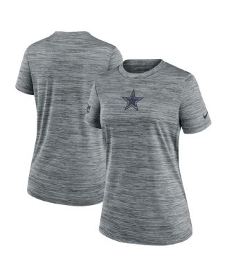 Nike - Women's Gray Dallas Cowboys Sideline Velocity Performance T-Shirt