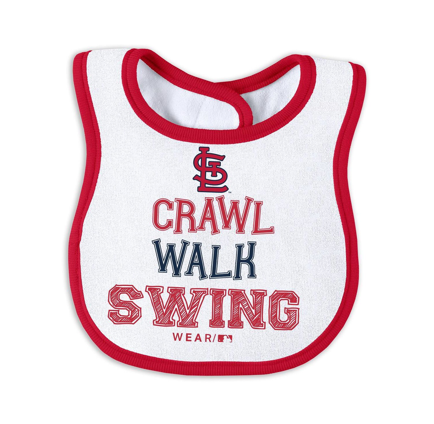 Baby Boys and Girls St. Louis Cardinals Sleep Play with Bib Set