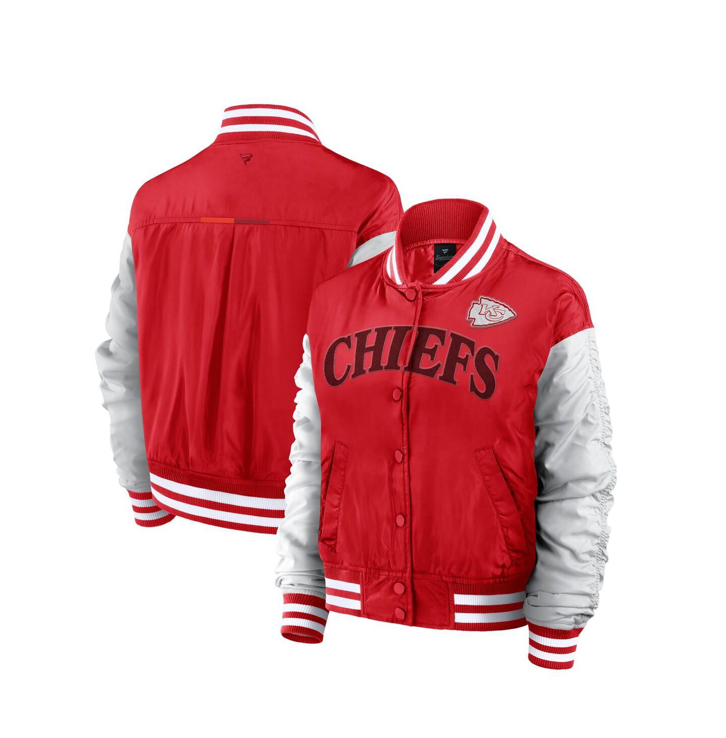 Женская куртка Fanatics Red Kansas City Chiefs Elements Wave Full-Snap — фото 1
