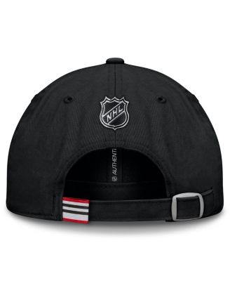 Men's&nbsp;Black Chicago Blackhawks Authentic Pro Prime Adjustable Hat