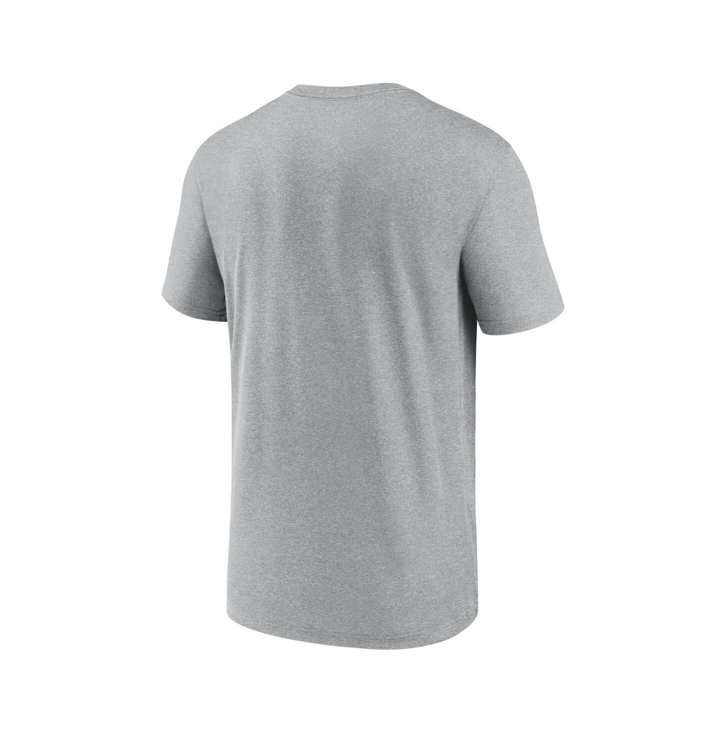 Мужская футболка Nike Heather Gray LSU Tigers Primetime Legend Icon Performance — фото 2