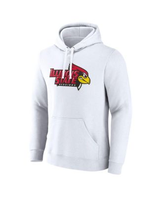 Men's&nbsp;White Illinois State Redbirds Primary Logo Pullover Hoodie